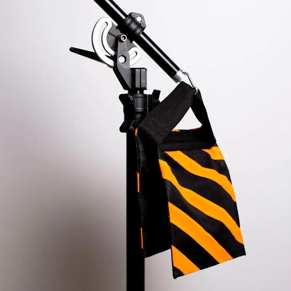 2x Heavy Duty 10kg Rated Orange / Black Sandbag (Empty)