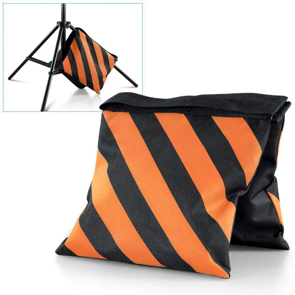 2x Heavy Duty 10kg Rated Orange / Black Sandbag (Empty)