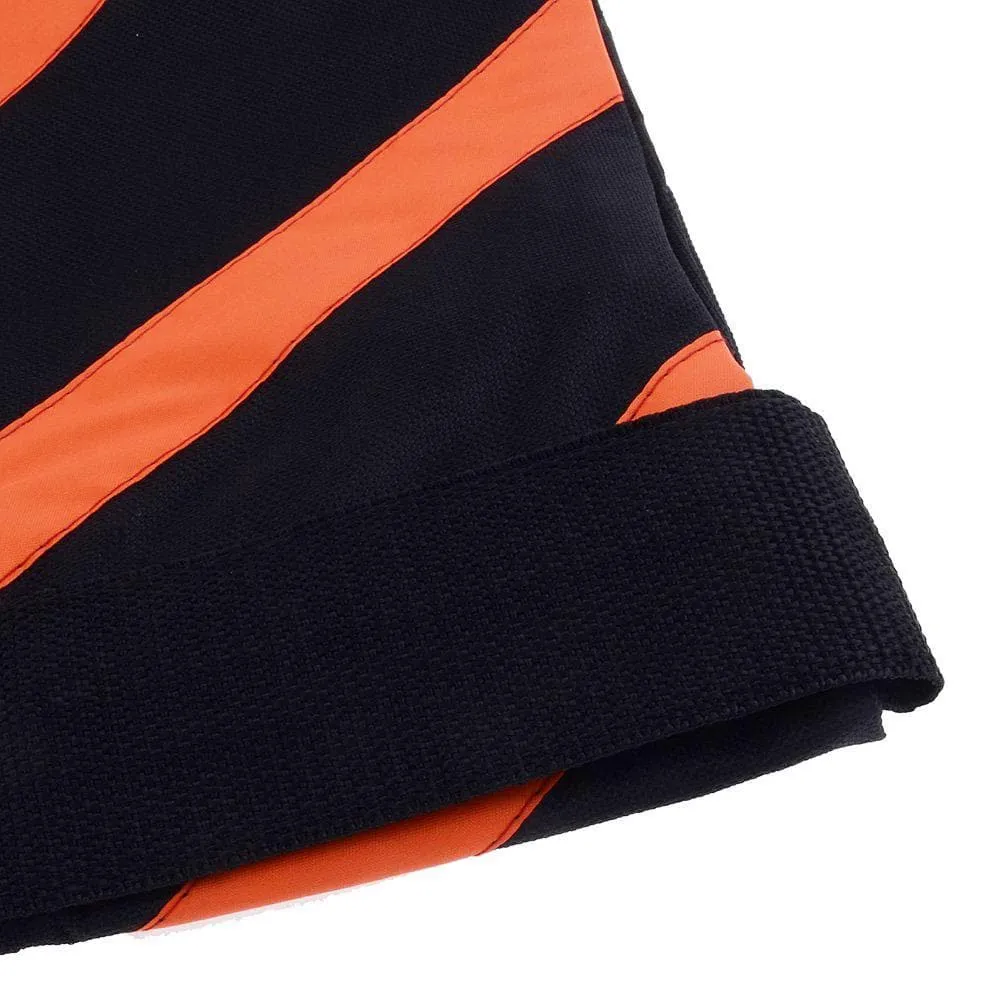 2x Heavy Duty 10kg Rated Orange / Black Sandbag (Empty)