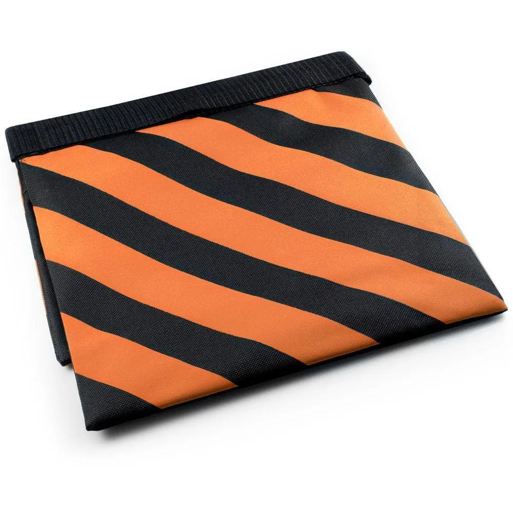 2x Heavy Duty 10kg Rated Orange / Black Sandbag (Empty)