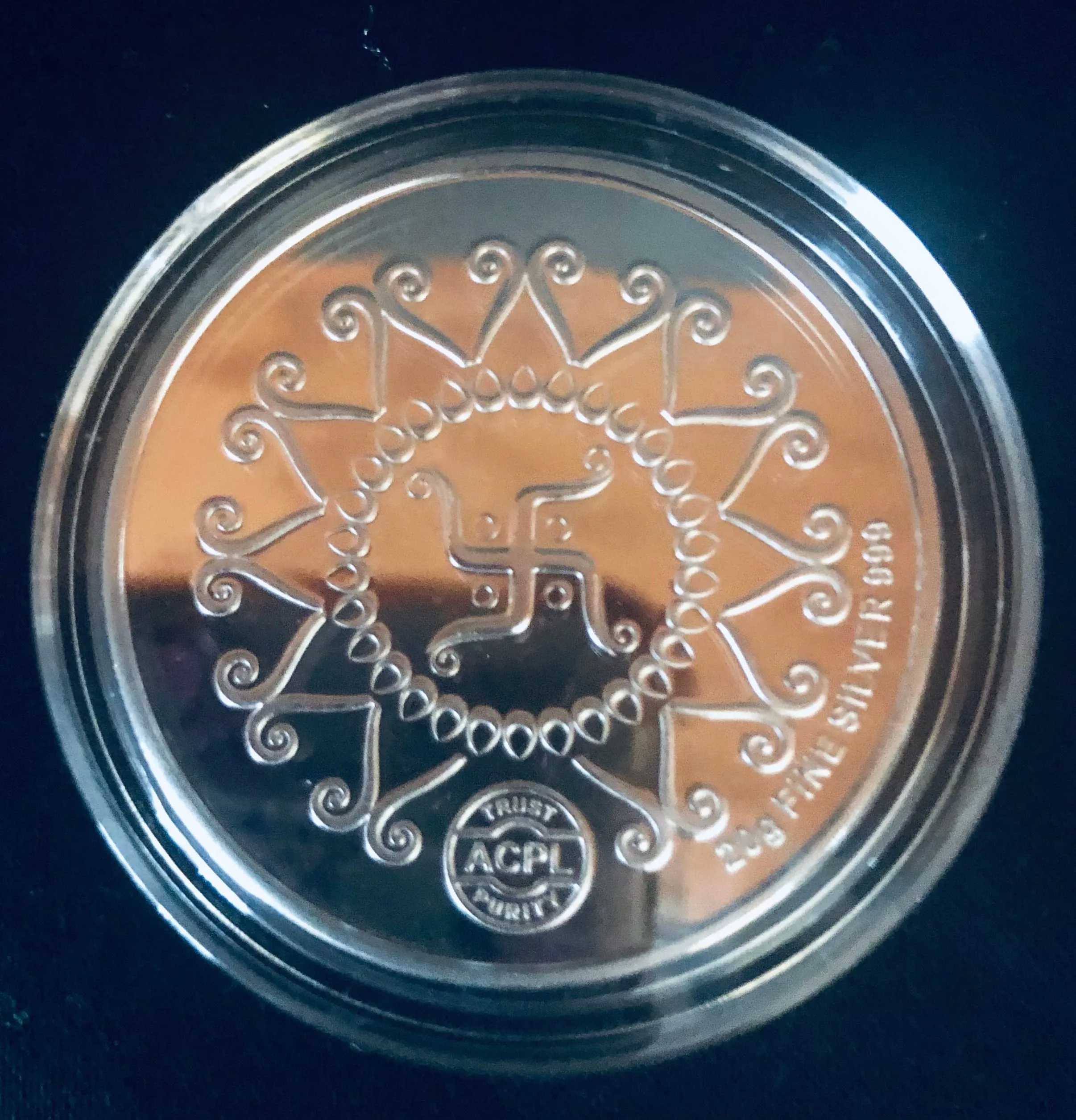 999 Kalash Pure Silver 20 Grams Coin ( Design 18)