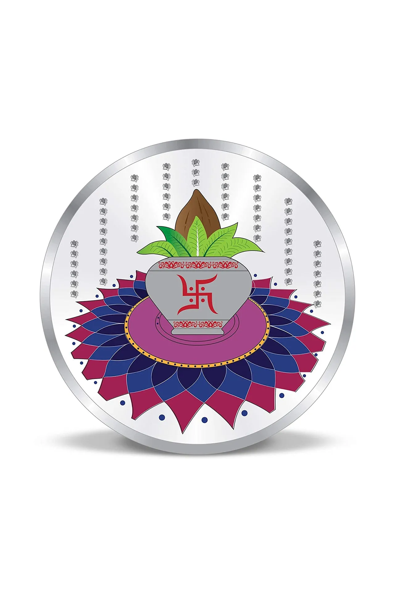 999 Kalash Pure Silver 20 Grams Coin ( Design 18)