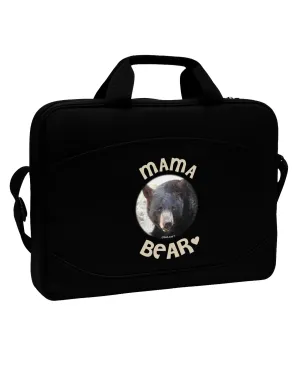 Black Bear - Mama Bear 15&#x22; Dark Laptop / Tablet Case Bag