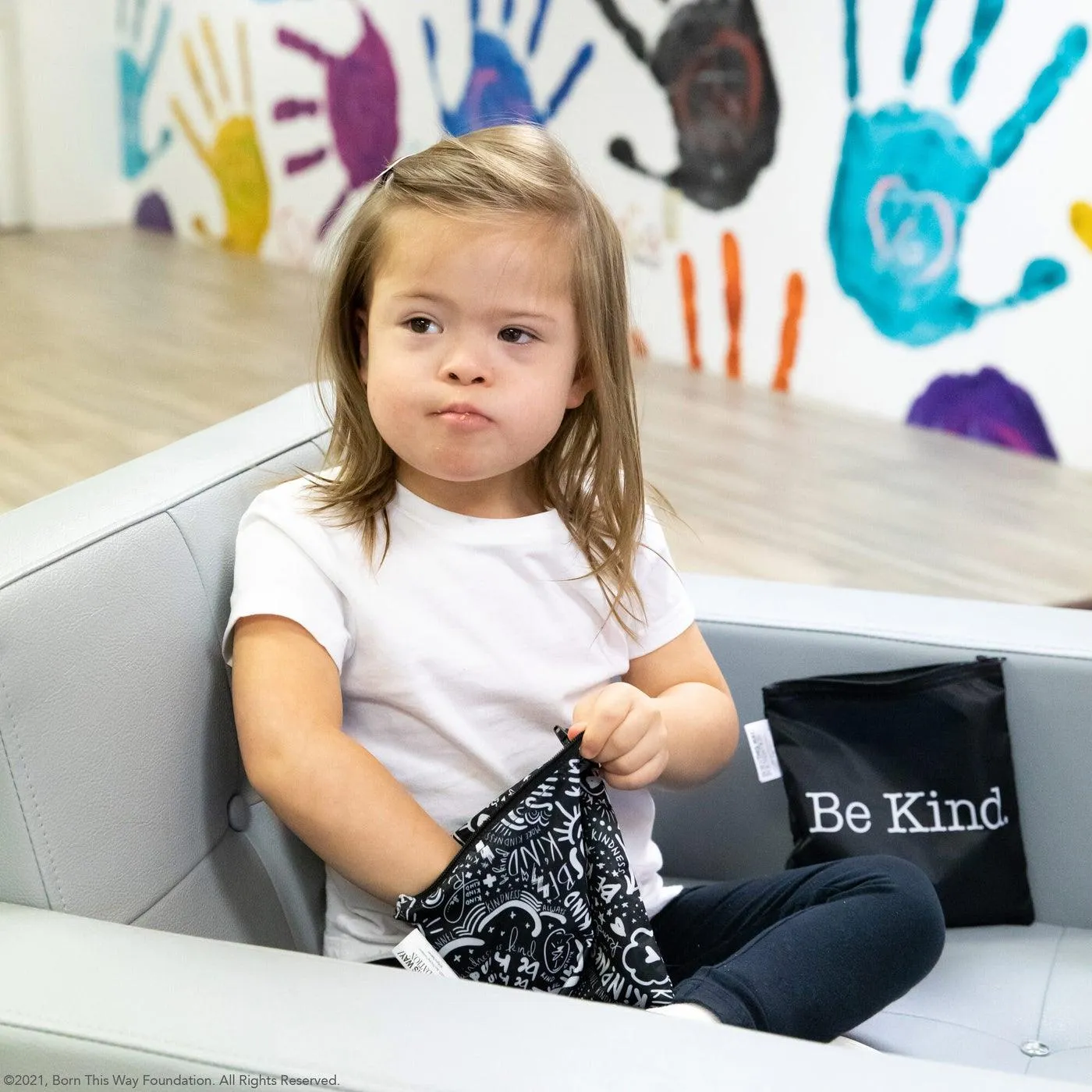 Bumkins BK1423  Reusable Snack Bag  Lg. 2pk Be Kind