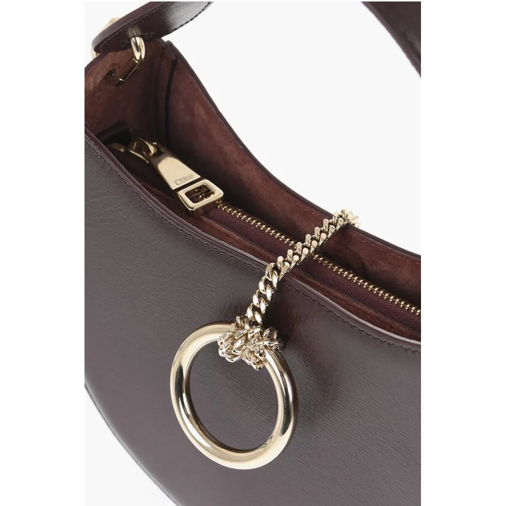Burgundy Calfskin Shoulder Bag