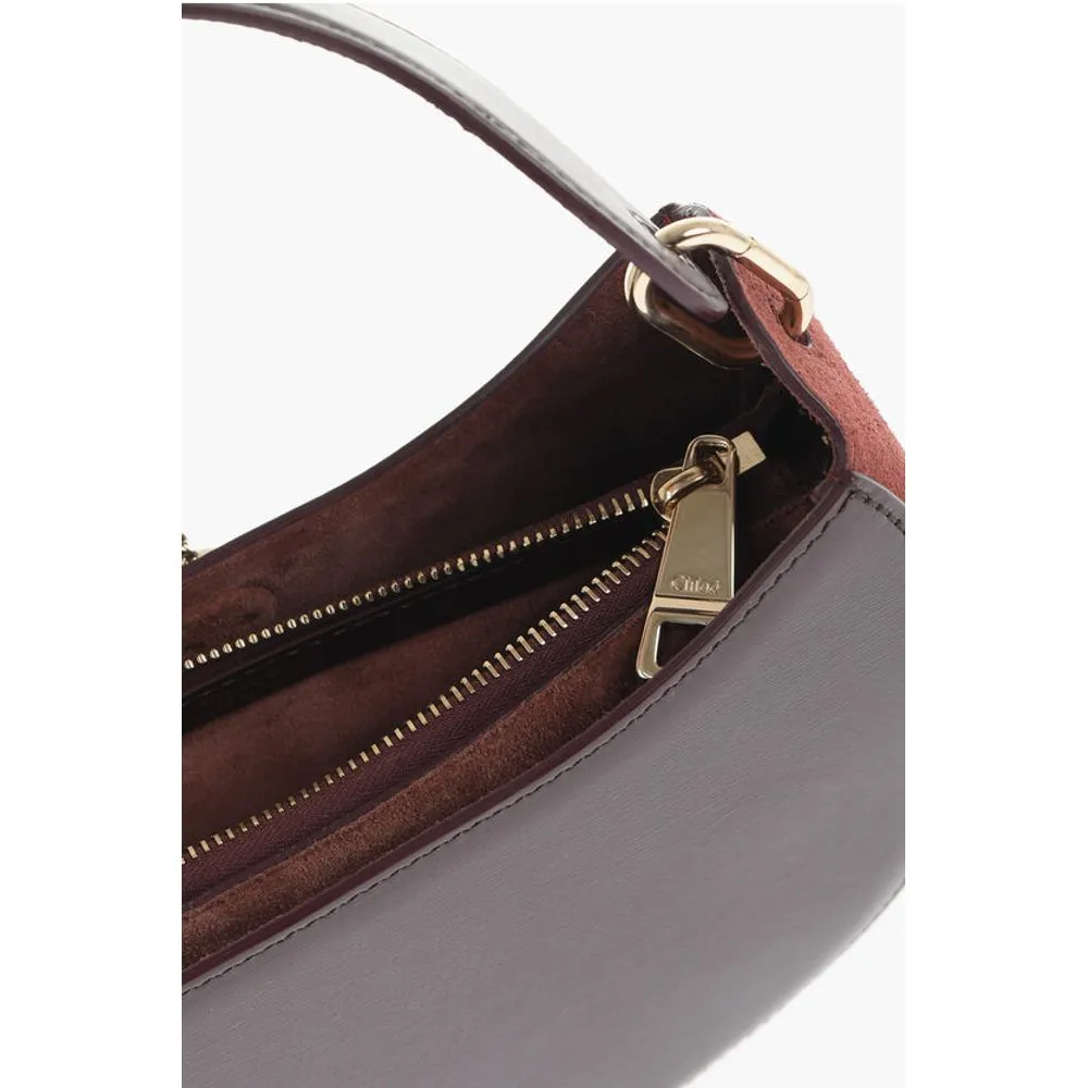 Burgundy Calfskin Shoulder Bag