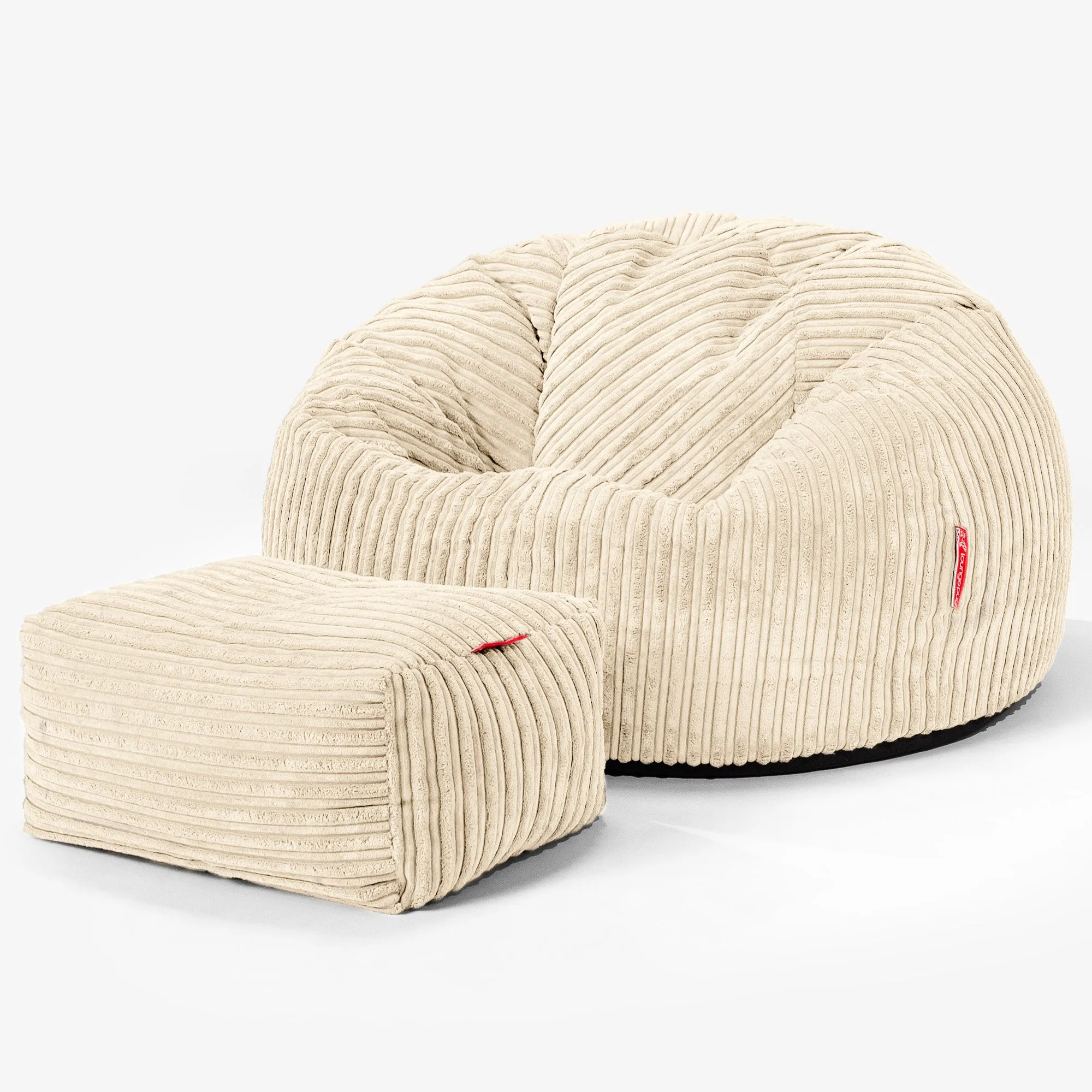 Classic Bean Bag Chair - Cord Cream