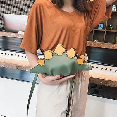 Creative Chameleon Cartoon Handbags Flap 3D Funny Dinosaur Animal Messenger Bag Panelled Shoulder Crossbody Bags for women 2020