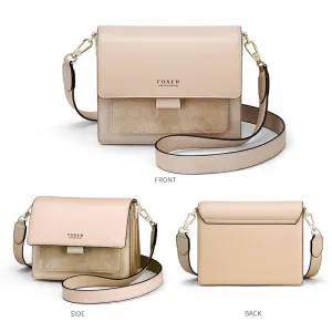 Crossbody Shoulder Bags Split Leather Mini Purse Messenger Organ Bag Flap
