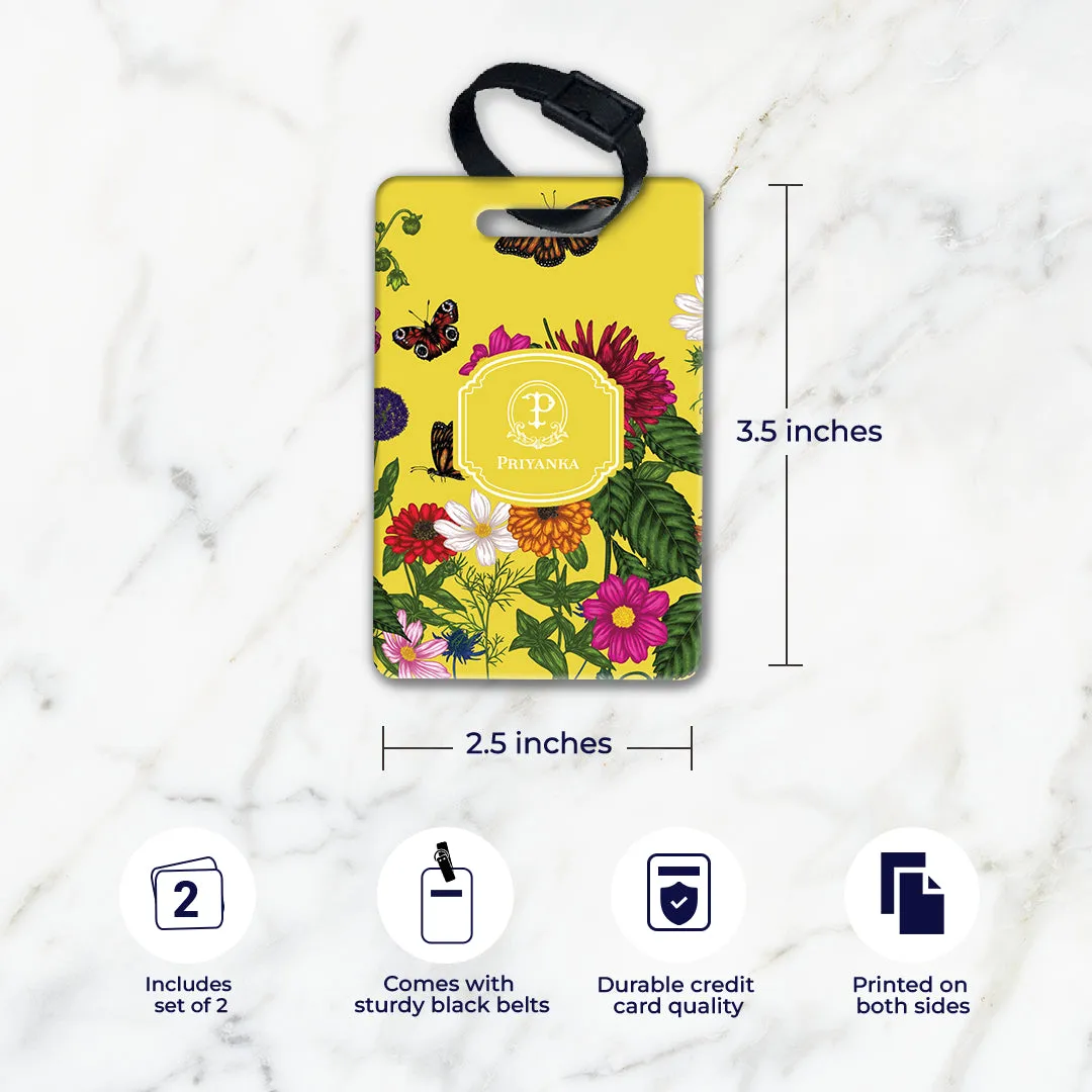 Floral Flutter Bag Tag