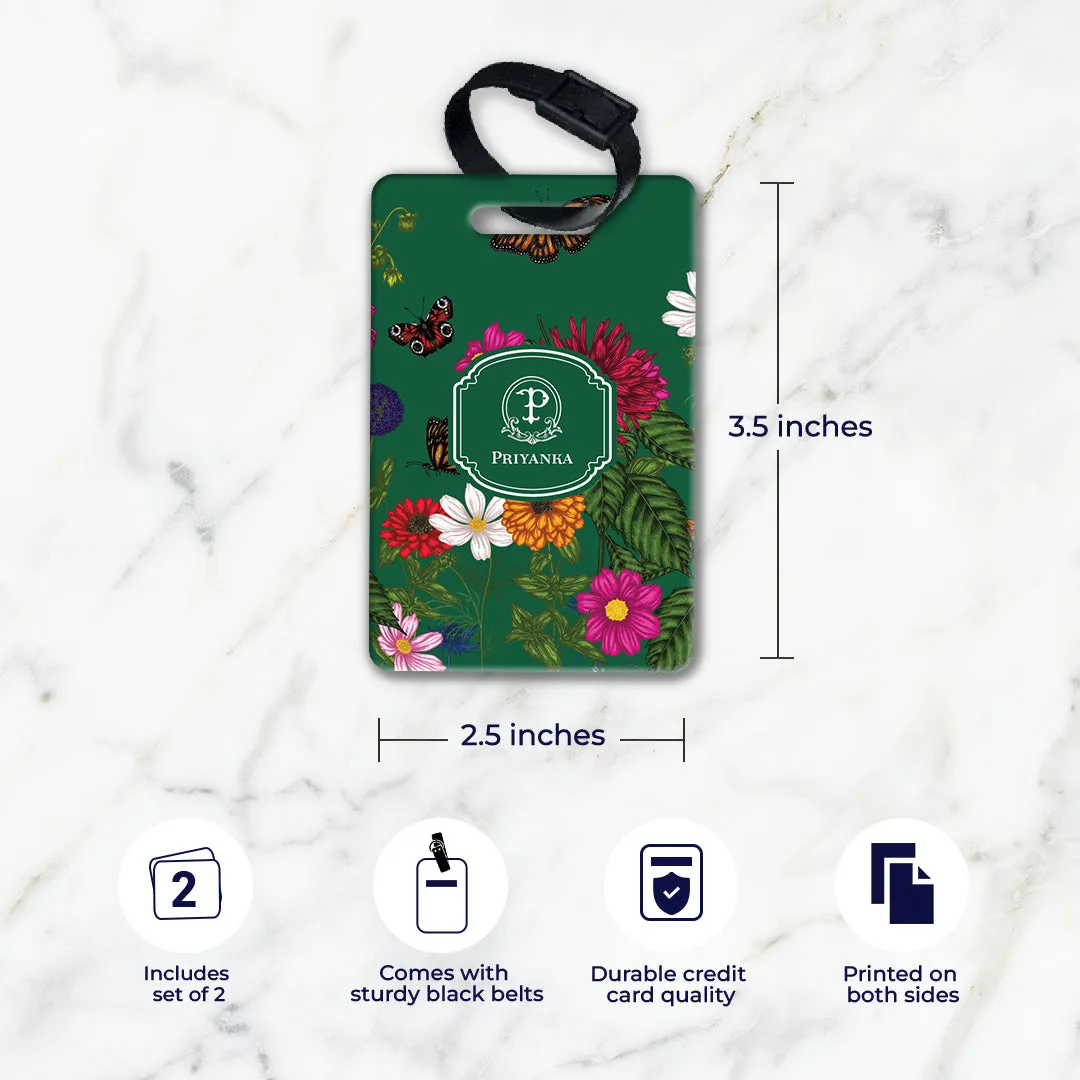 Floral Flutter Bag Tag