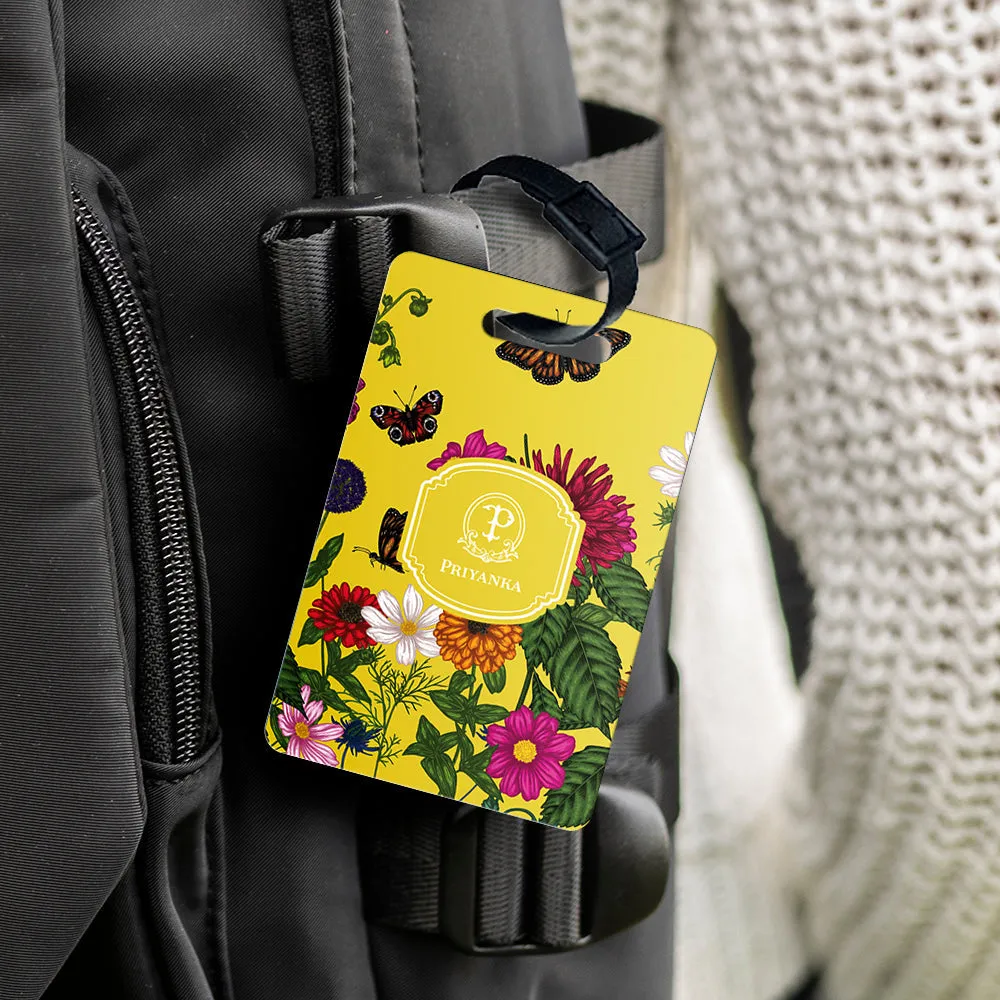 Floral Flutter Bag Tag