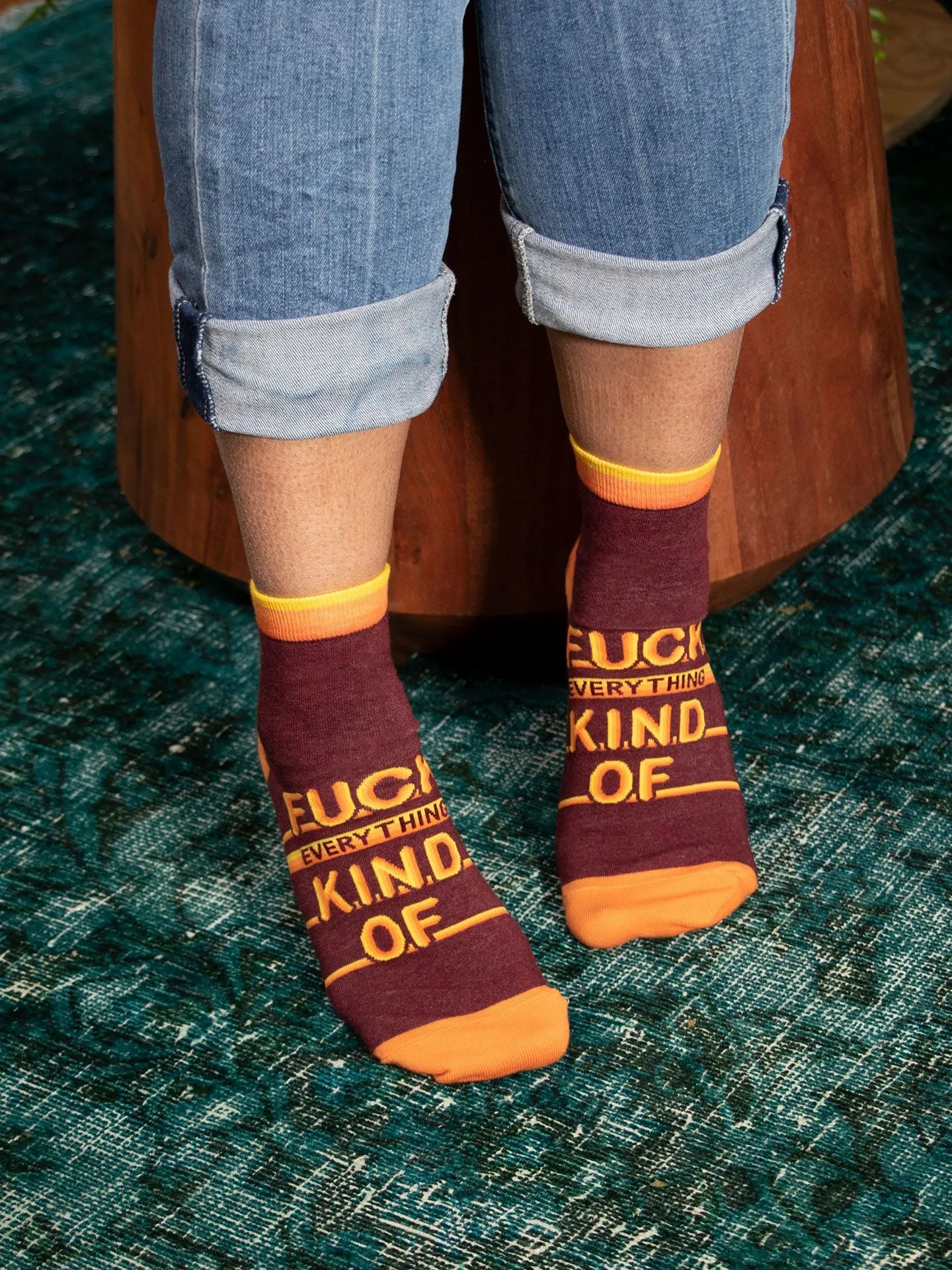 Fuck Everything Kind Of W-Ankle Socks