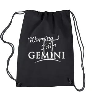 Gemini Pride Astrology Zodiac Sign Drawstring Backpack