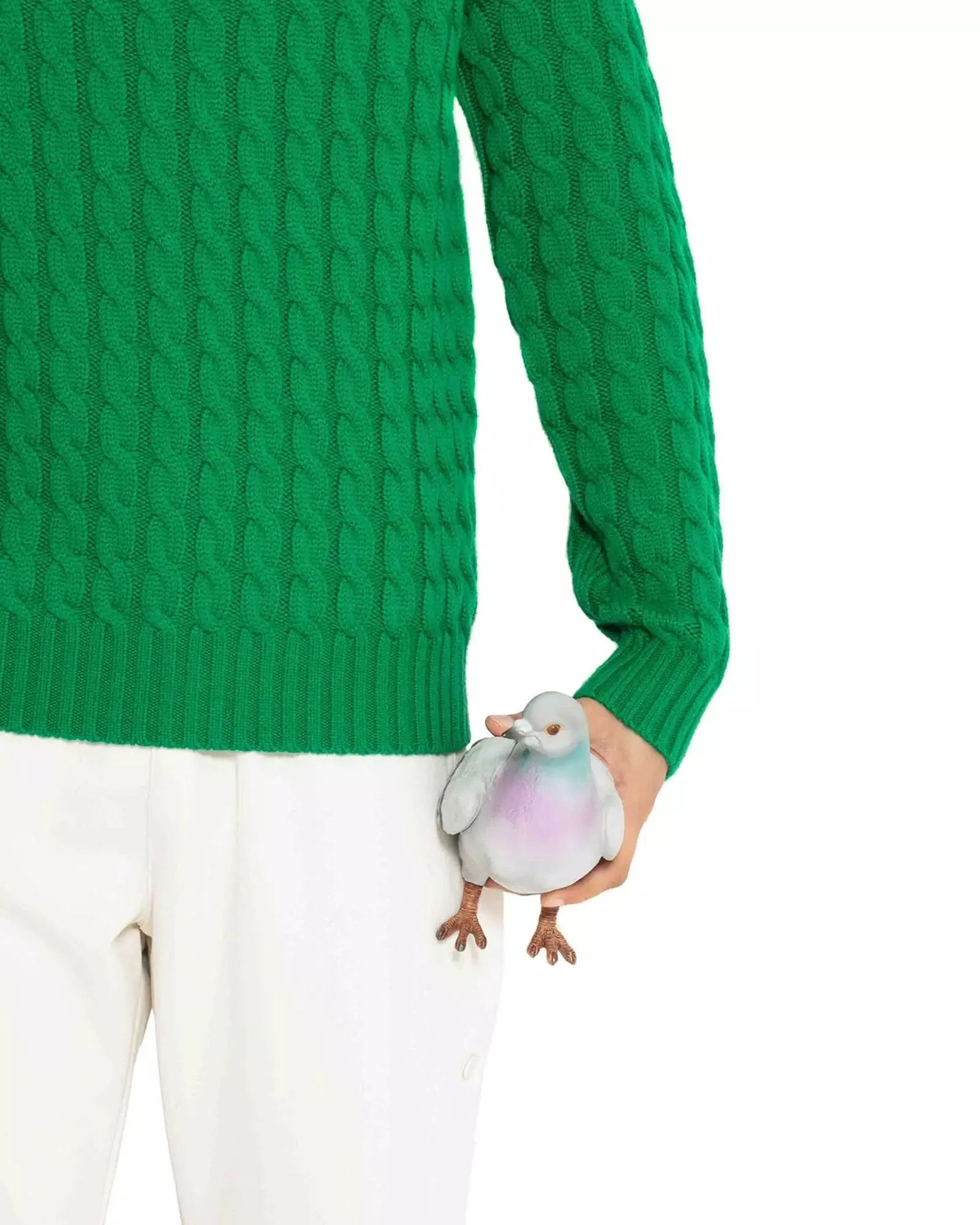 JW Anderson Pigeon clutch bag, gray