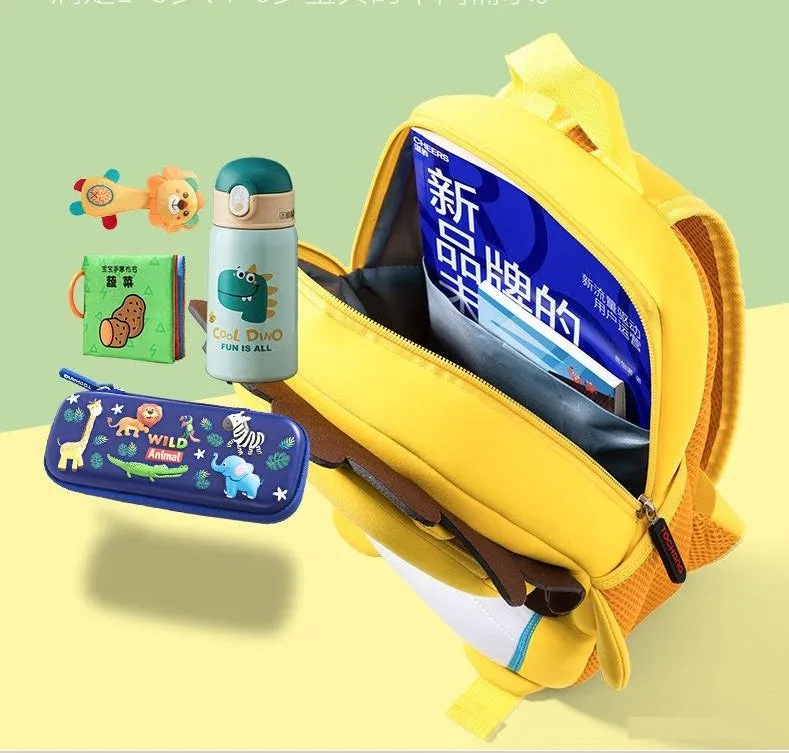 Kids School Bag Soft Plush Backpacks Cartoon Boys Girls Baby (2-5 Years) (LION)