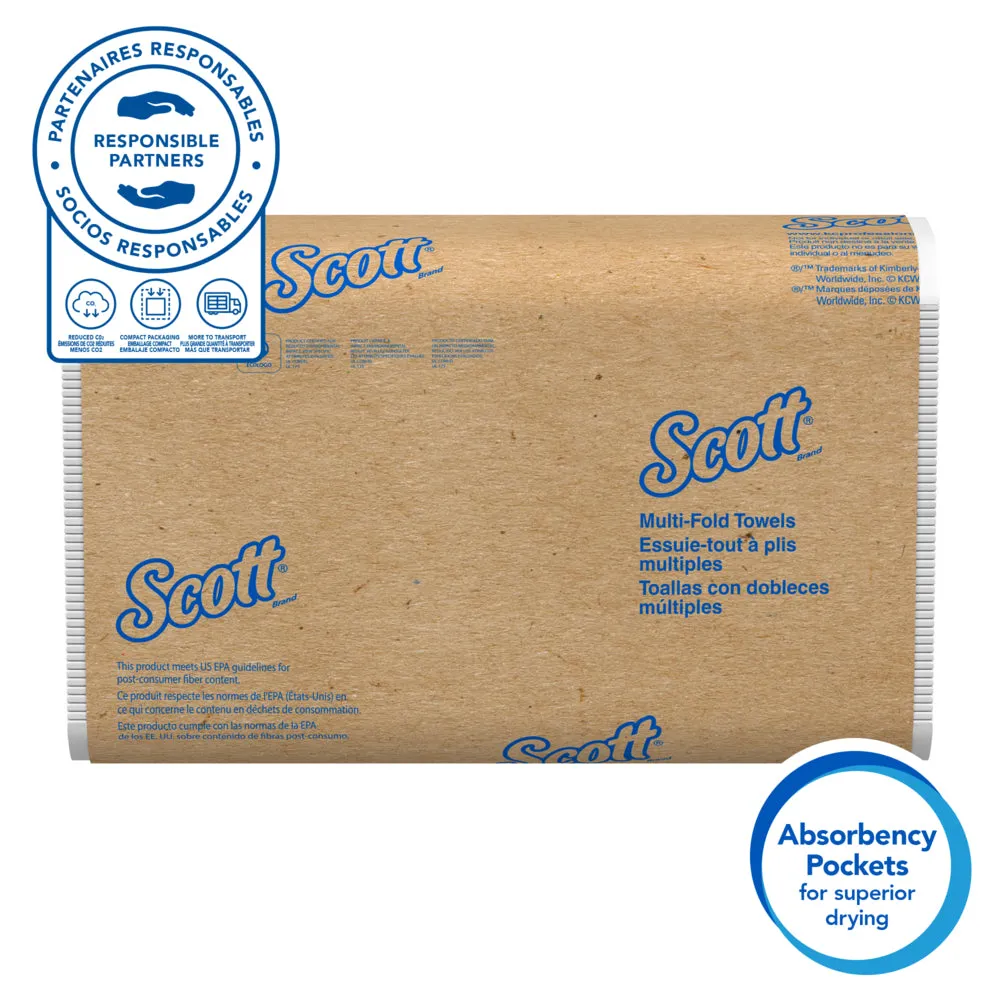 Kimberly Clark Scott, Folded Towels Collection, 9.2" x 9.4", White