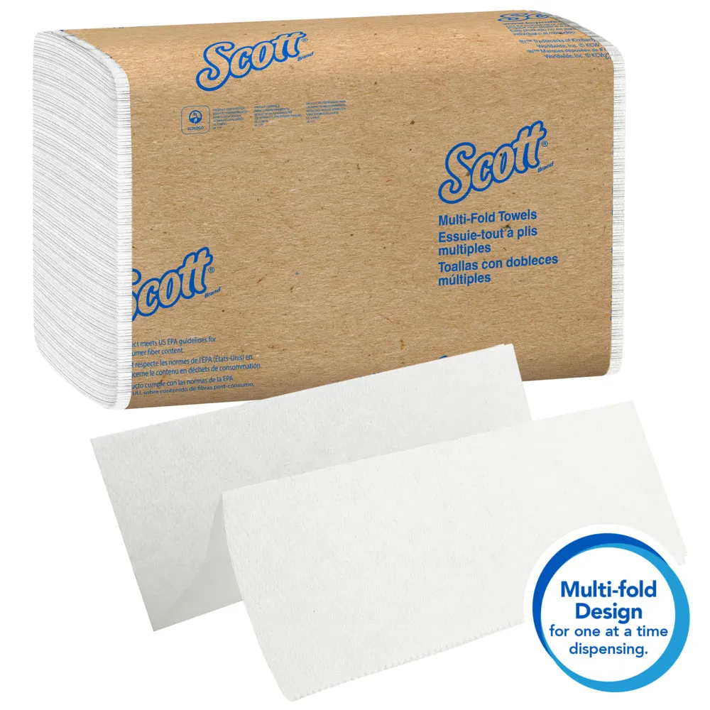 Kimberly Clark Scott, Folded Towels Collection, 9.2" x 9.4", White