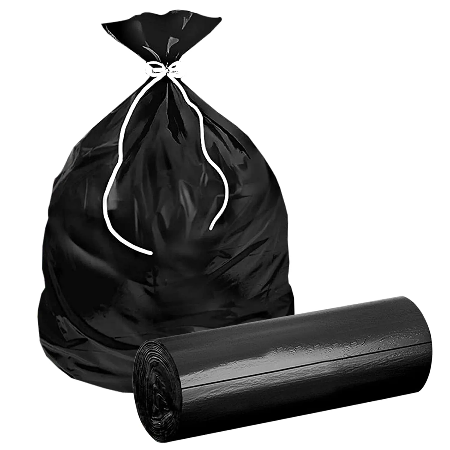 Kuber Industries Medium 300 Garbage Bags/Dustbin Bags, 19x21 Inches (Black)-HS41KUBMART24039