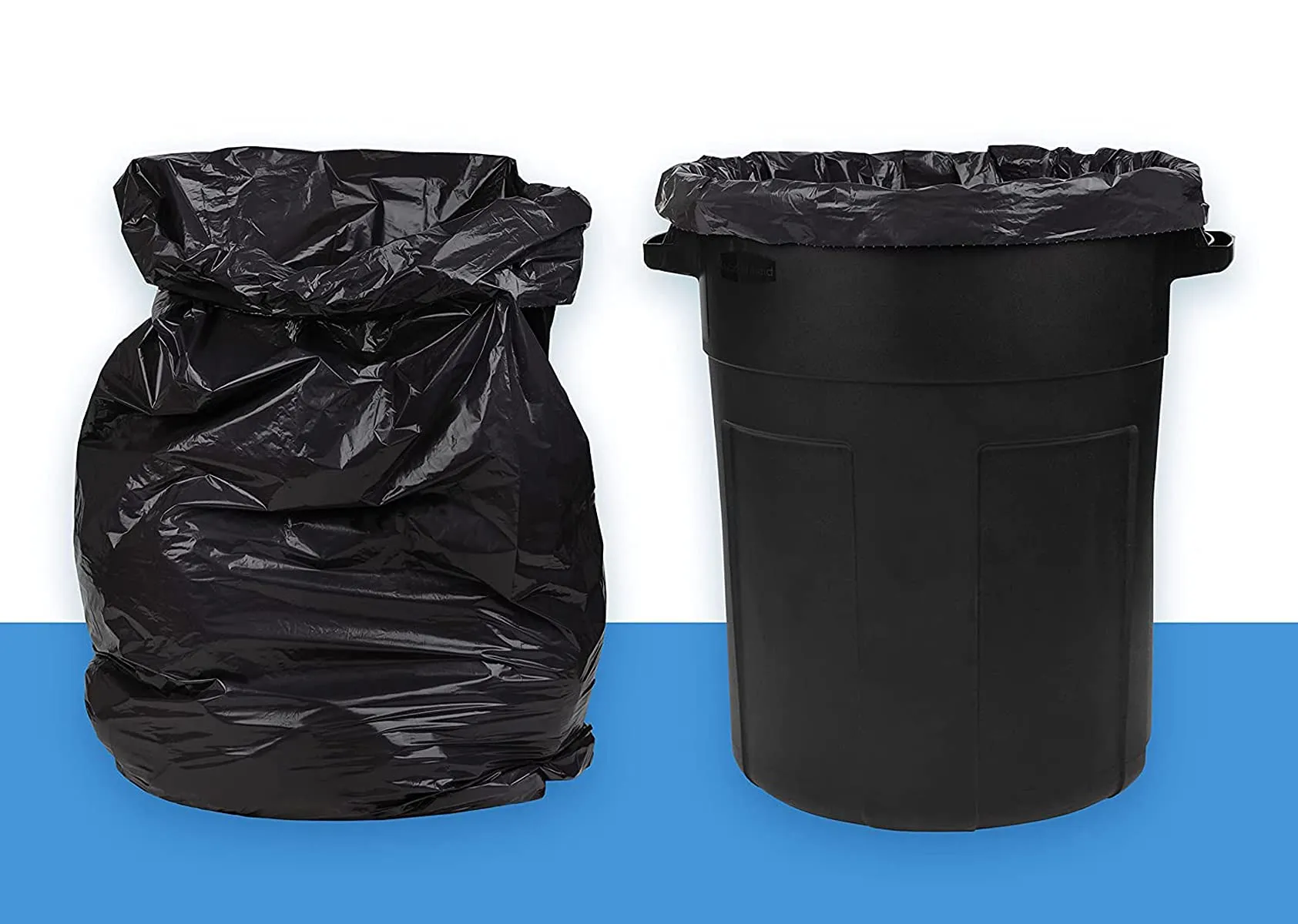 Kuber Industries Medium 300 Garbage Bags/Dustbin Bags, 19x21 Inches (Black)-HS41KUBMART24039