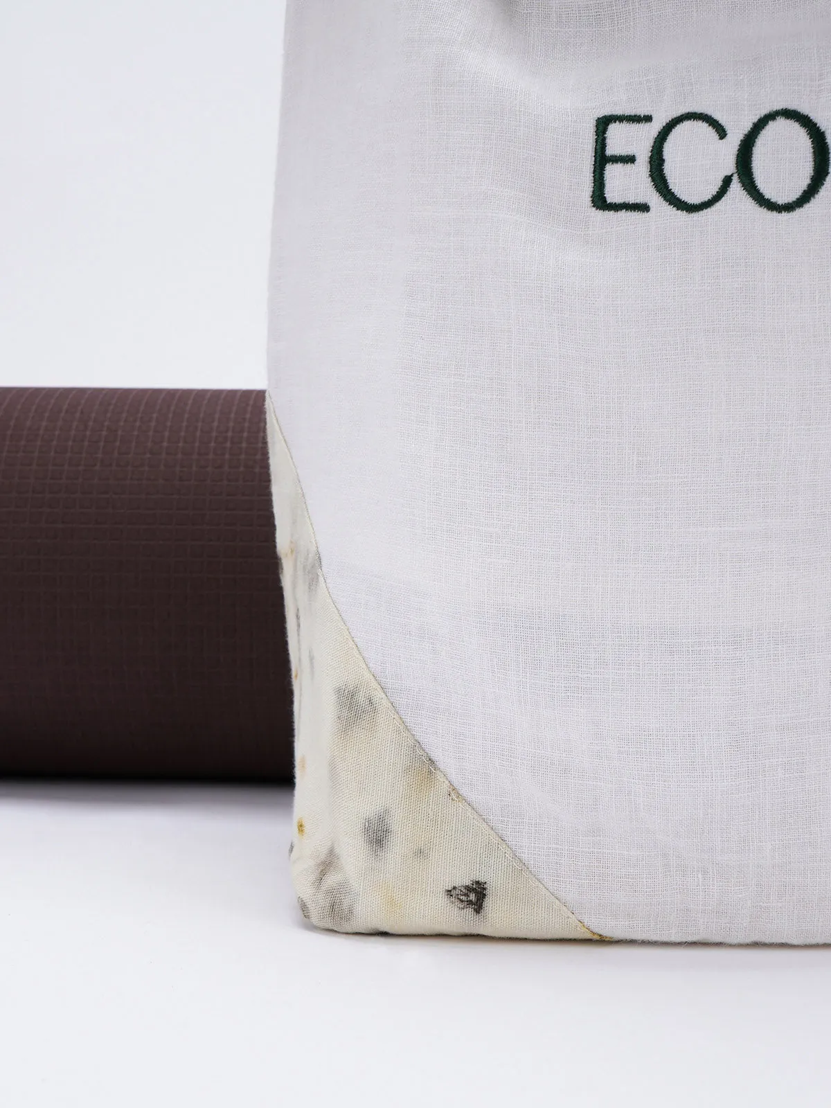 Linen Yoga Mat Bag Off White