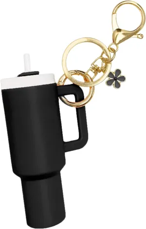 Mini Tumbler Keychain Accessories for Stanley Cup, Cute Cup Charm Keychain for Lip Balm Women Handbag Christmas Gifts