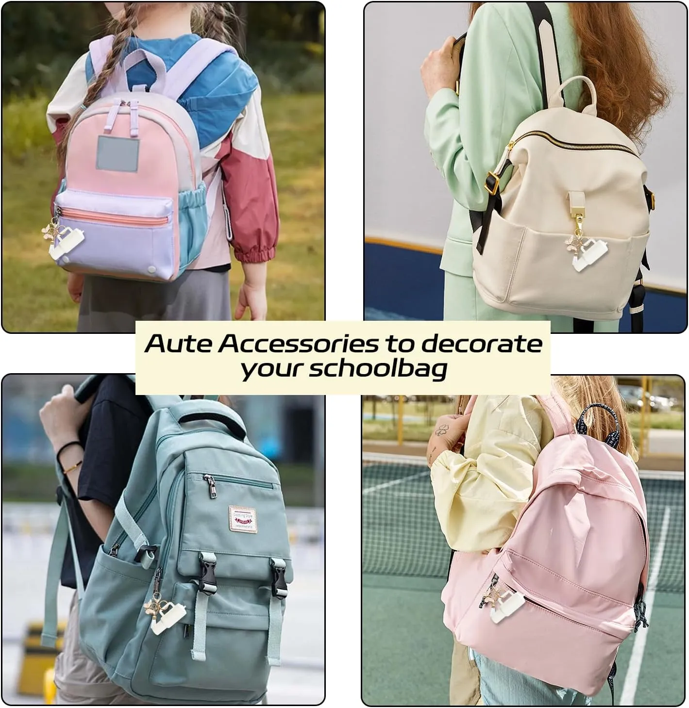 Mini Tumbler Keychain Chapstick Holder, Stanley Cup Keychain Accessories, Women Handbags Backpacks Cute Key Ring