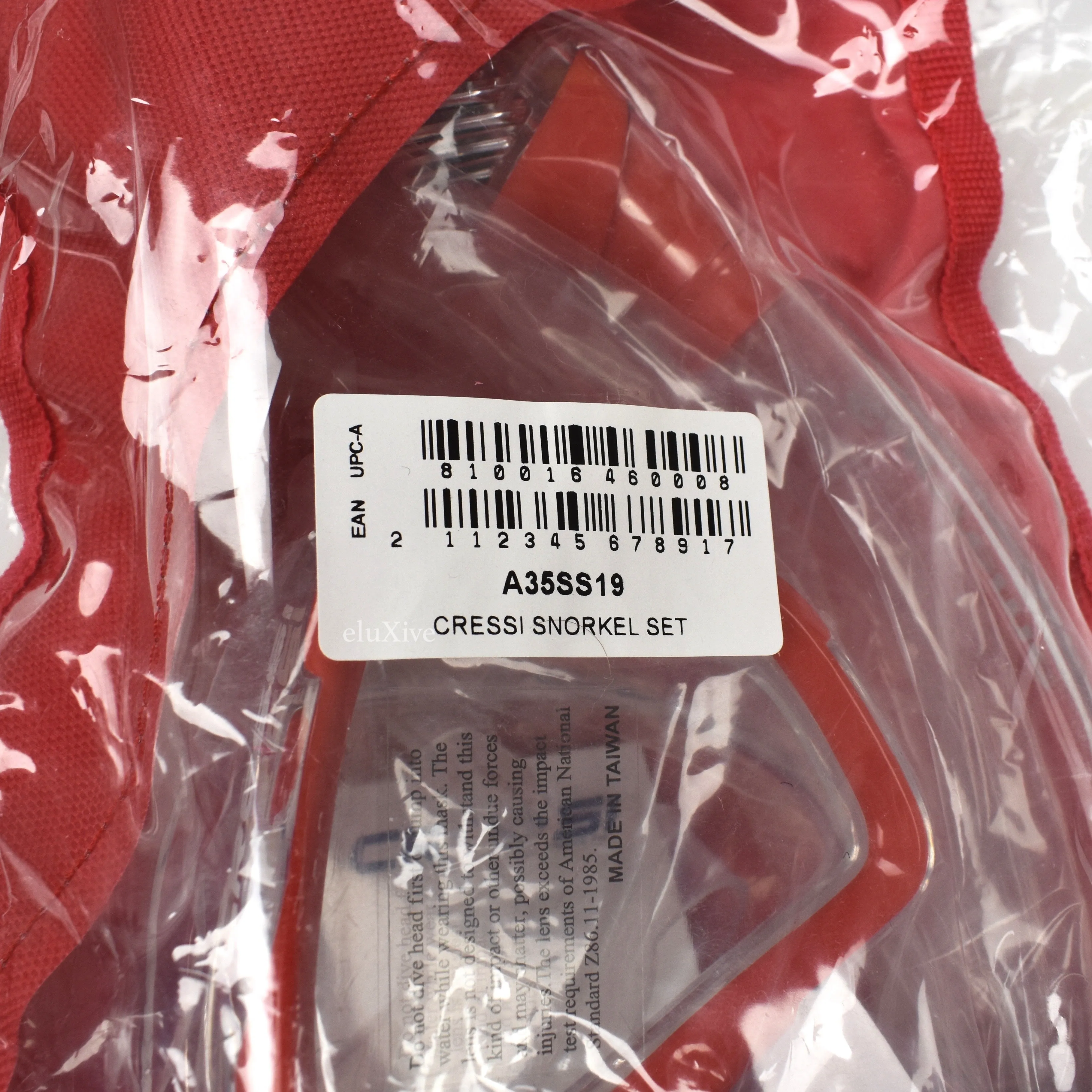 Supreme x Cressi - Red Box Logo Snorkel Set