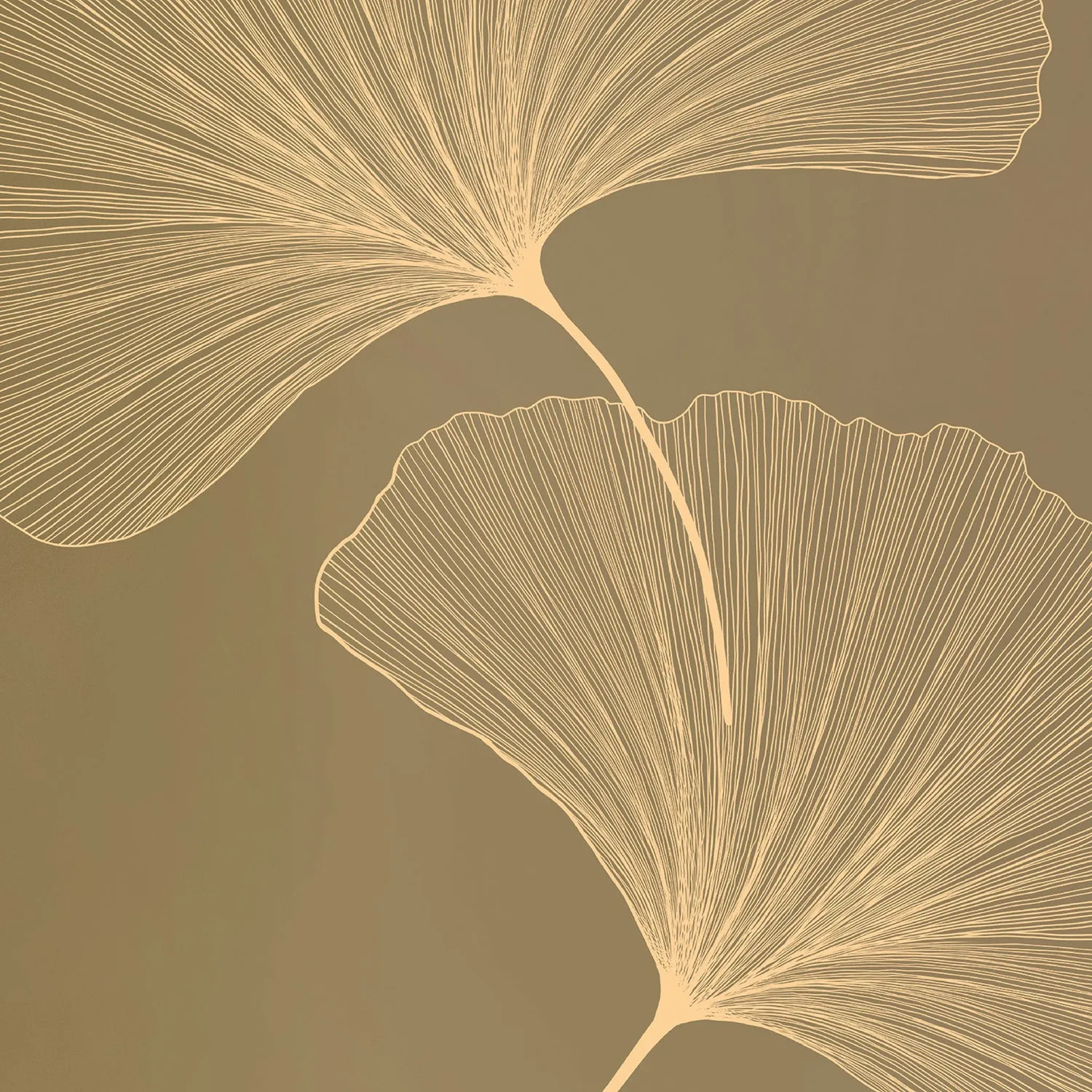 TAPIS DE YOGA GINKGOS LIGHT BRONZE OLIVE EN PU-CAOUTCHOUC NATUREL