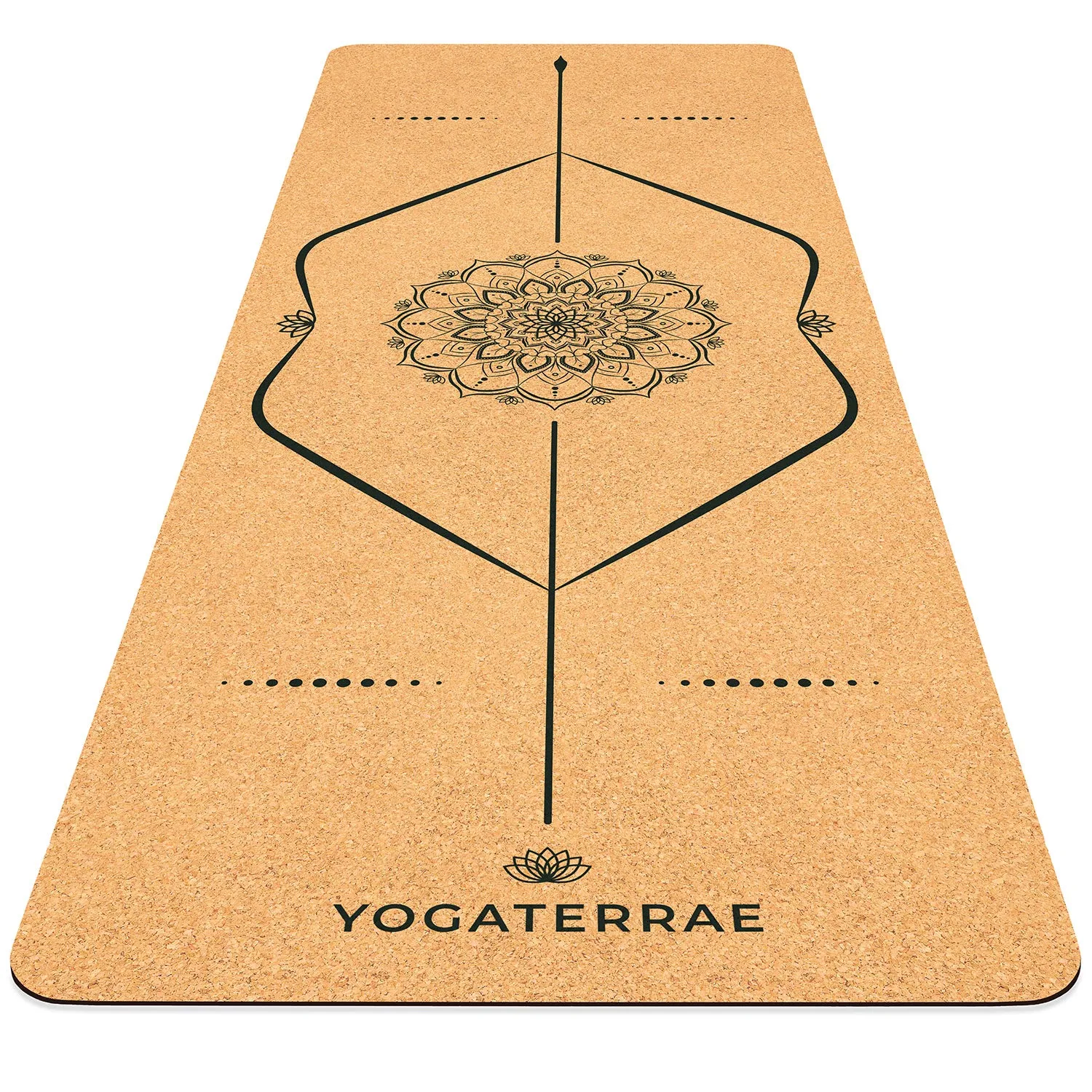 TAPIS DE YOGA MANDALA EN LIGE ET CAOUTCHOUC NATURELS AVEC SAC