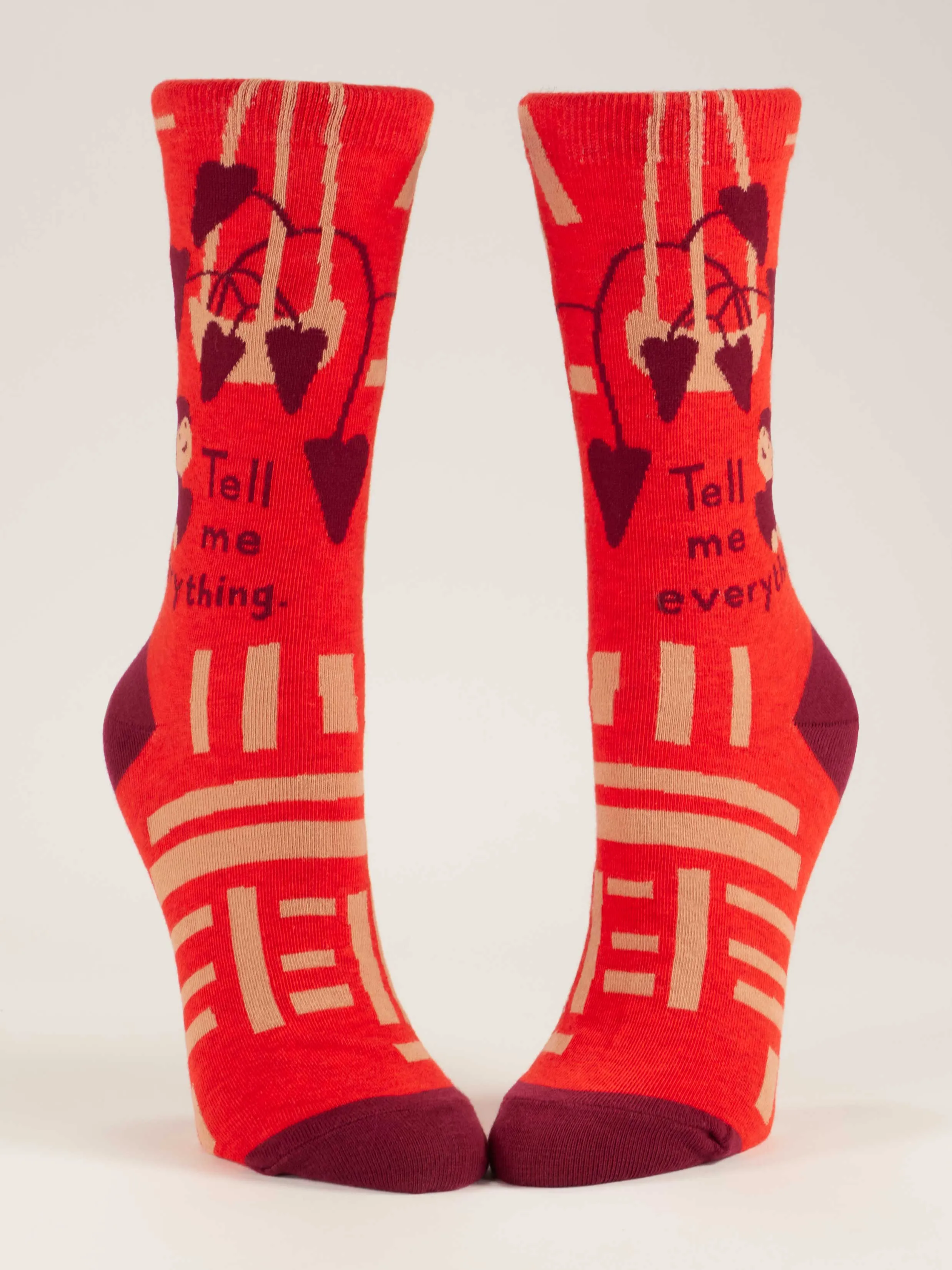 Tell Me Everything W-Crew Socks