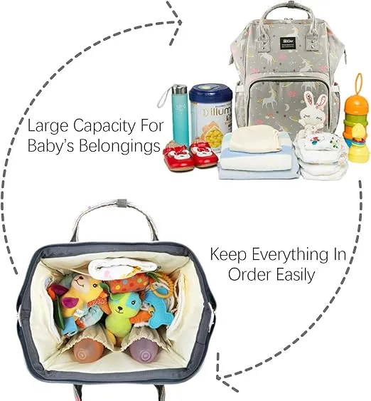 Unicorns Lequeen Diamond 7TH Edition Waterproof Original Diaper Bag