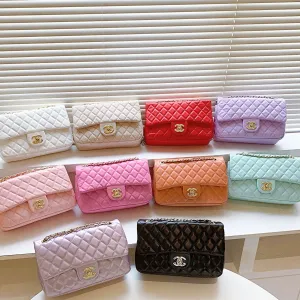 women's bags stylish rhombus shoulder messenger bag personality trend retro solid color women's bags fashionable small fragrance style