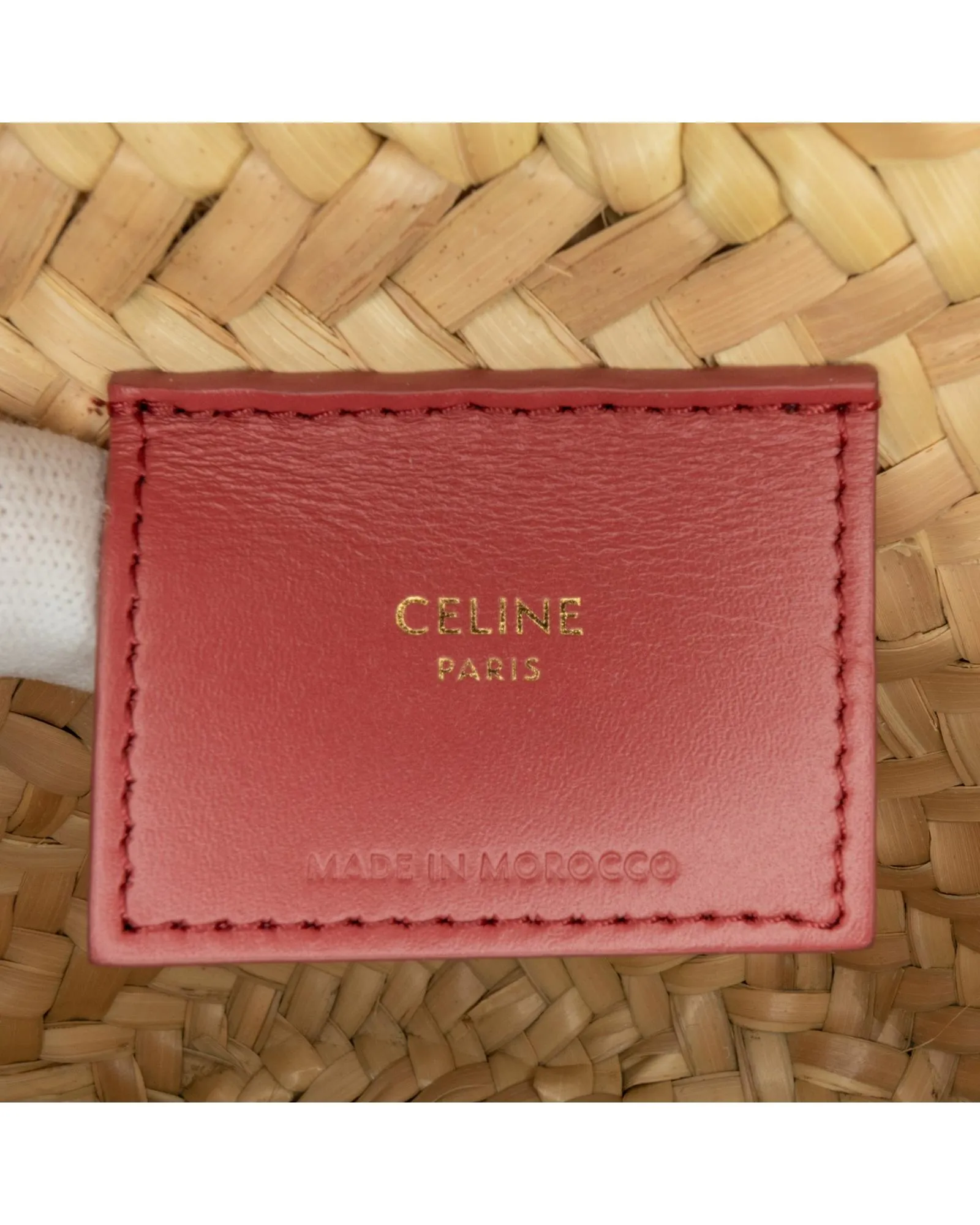 Woven Raffia Satchel with Leather Handles and Shoulder Strap