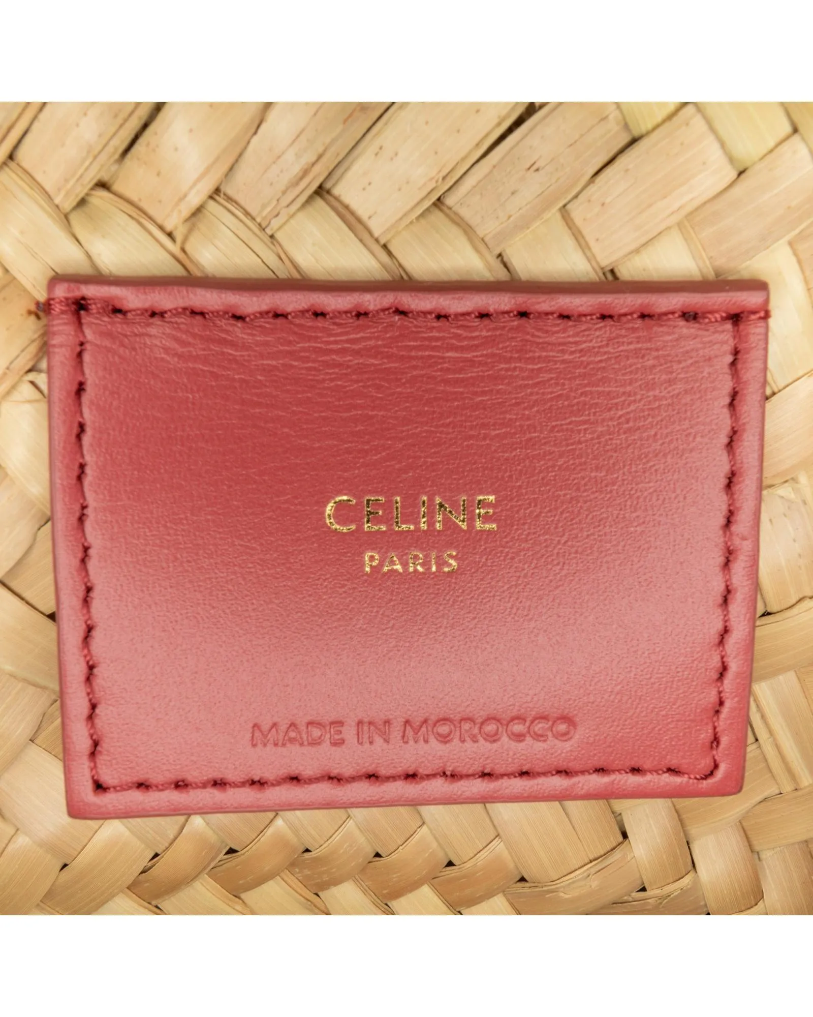 Woven Raffia Satchel with Leather Handles and Shoulder Strap